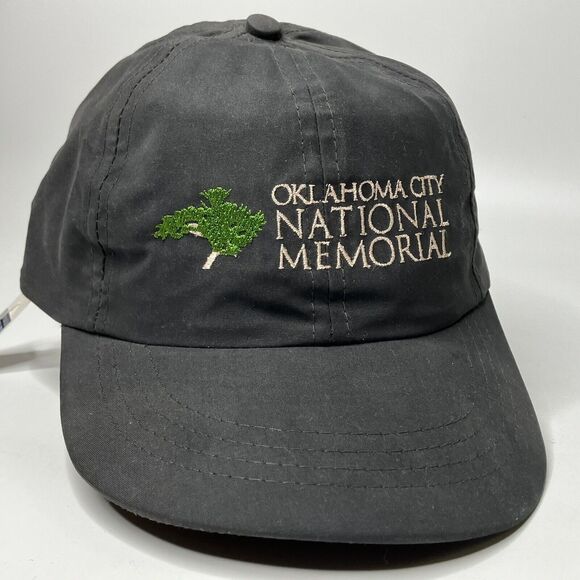 Oklahoma City National Memorial Hat Hook Loop Strapback w/tag Charcoal - Picture 1 of 8